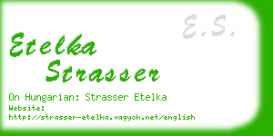 etelka strasser business card